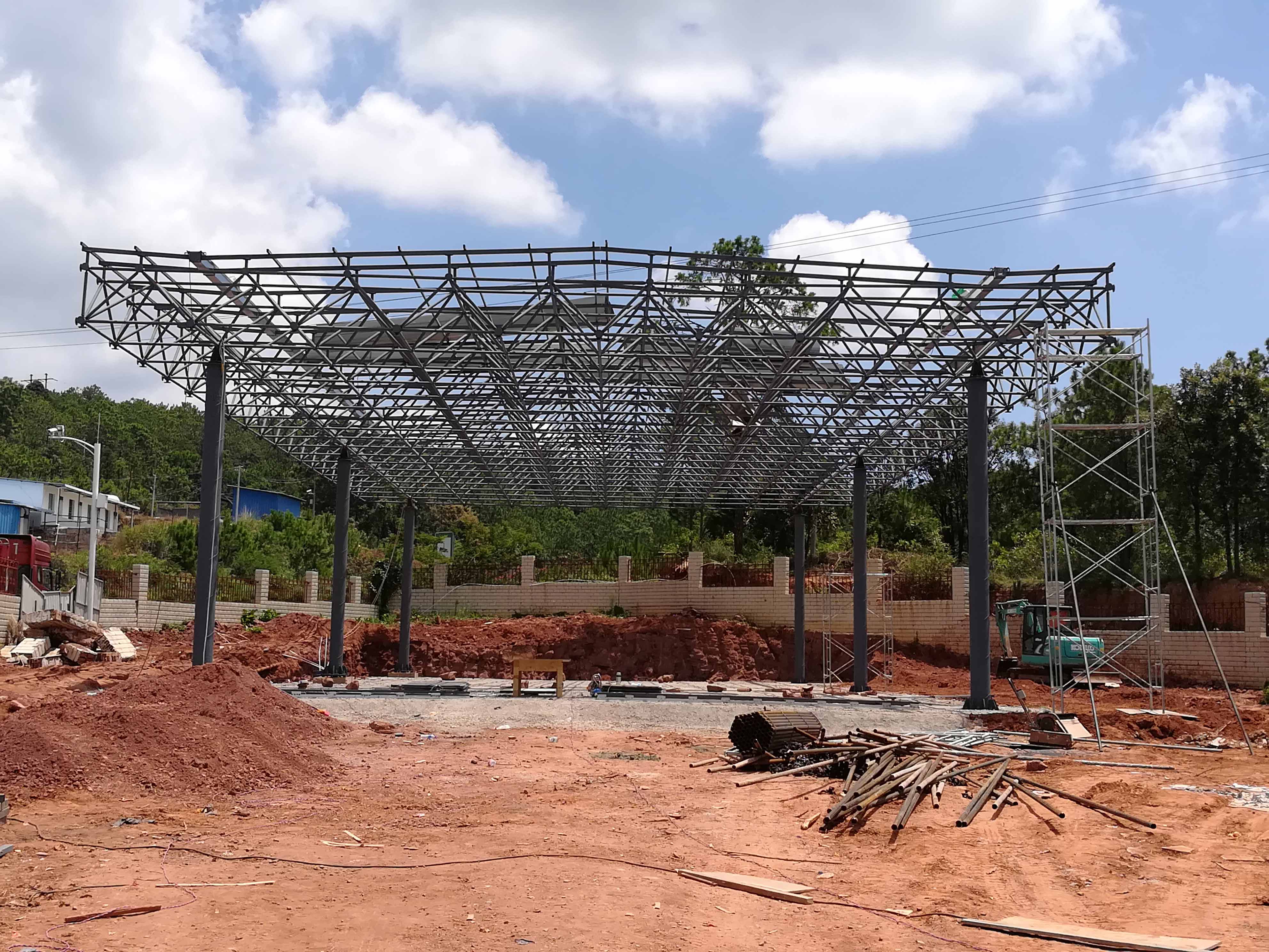 公主岭加油站网架屋面