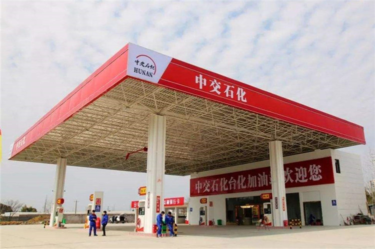 公主岭加油站钢结构网架案例6